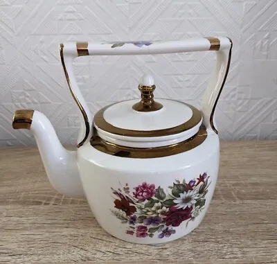 Buy ARTHUR WOOD -Bone China Teapot/Floral Design (hairline Crack On Handle) • 0.99£