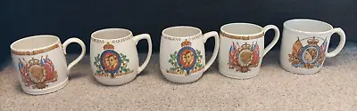 Buy 5x British Pottery Manufacturers Federation Official Design Mug Queen Coronation • 12.99£
