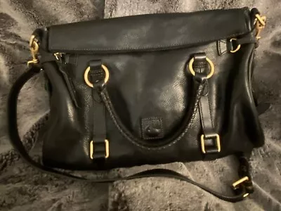 Buy Dooney & Bourke Florentine Black Leather Top Handles Zipper Satchel Shoulder Bag • 232.56£