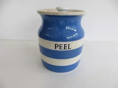 Buy T.G.Green Cornishware “Peel” Jar - Black Shield With Lid – Crazing To Glaze • 9.99£