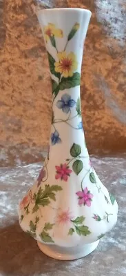 Buy Queens Country Meadow Bud Vase 18.5 Cm Fine Bone China Rosina Floral Flowers  • 12.50£
