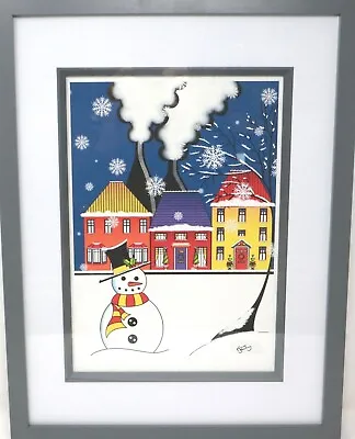 Buy  Lorna Bailey Christmas Print,  20 X 28 Cm Rare Framed • 29.99£