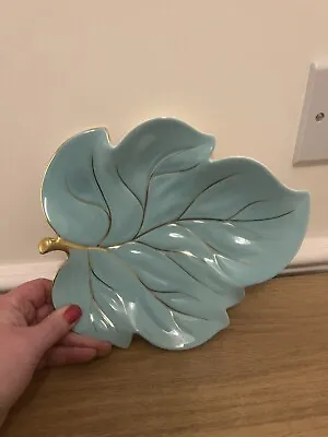 Buy Carltonware Turquoise Leaf With Gilt  • 3£