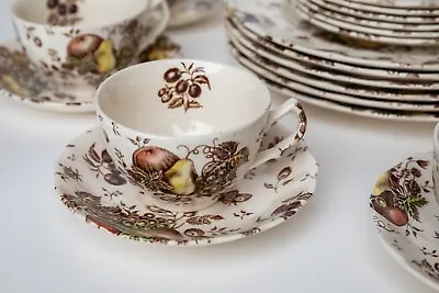 Buy Johnson Brothers Autumn's Delight Transferware - Service For 6, 25 Pieces • 335.66£
