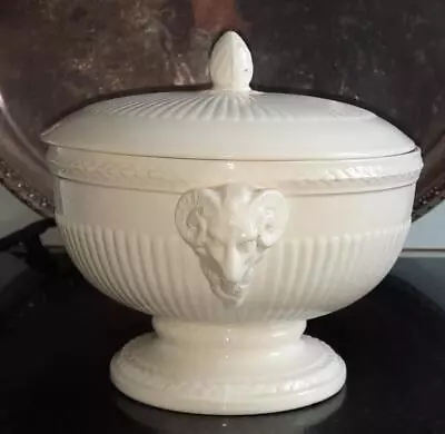 Buy Classical Wedgwood Edme Creamware Footed Tureen & Cover With Ram Head Handles • 29.99£