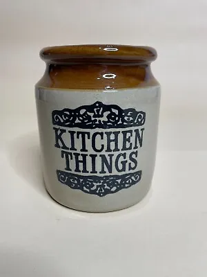 Buy Vintage Moria Stoneware Kitchen Utensil Storage Jar Victorian Style 6″ / 15cm • 12£