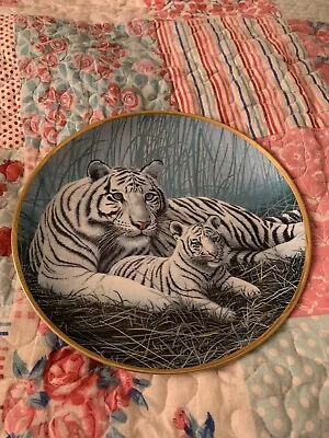 Buy White Tigers By Michael Matherly Franklin Mint Limited Edition Collectors Plate • 8£