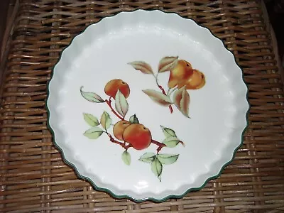 Buy ROYAL WORCESTER OVEN TO TABLE WARE FLUTED FLAN DISH 12” DIAMETER Apples Pears • 20£