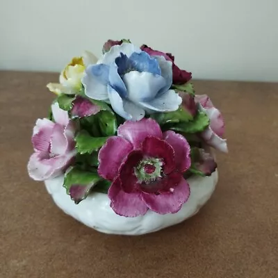 Buy Rare Aynsley England Flower Posy Pot - 4in Tall - Floral Fine Bone China • 24.95£
