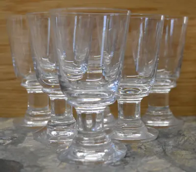 Buy Vintage Dartington Crystal Rummer 11cm Sherry/Port/Claret/Wine Glasses X 6 • 85£