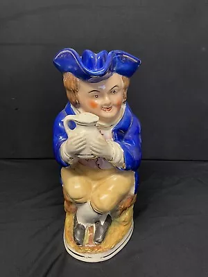 Buy Antique Victorian Pottery Toby Jug Circa 1890 Staffordshire With Hat/lid • 20£