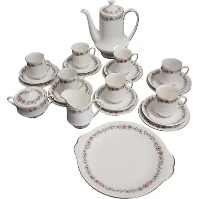 Buy 7 Serving Paragon Belinda Coffee/Tea Set Inc Pot - Trios - Jug - Bowl & Platter • 24.99£