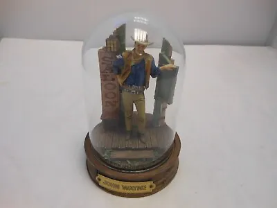 Buy Vintage John Wayne Franklin Mint Resin Figure In Glass Dome • 9.99£