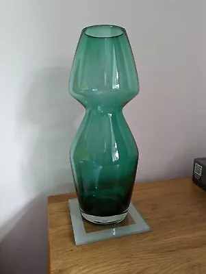 Buy Scandinavian Riihimaki Meadow Green Glass Vase By Aimo Okkolin Lovely Condition • 19.99£