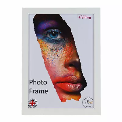 Buy THIN BLACK Picture Frames WHITE Photo Modern Poster Frame A2 A3 A4 A5  • 83£