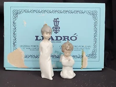 Buy Lladro Nativity Mini Angelitos Ornaments #1604 Retired, 2 Of 3 In Original Box • 36.73£
