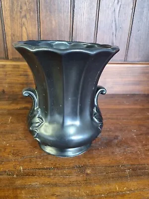 Buy Vintage Dartmouth Pottery Black Glazed Art Deco Style 6.5   Vase • 20£