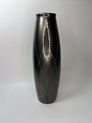 Buy Vase Black & Green Amano Scheurich Numbered 11” Made In Germany • 19.99£