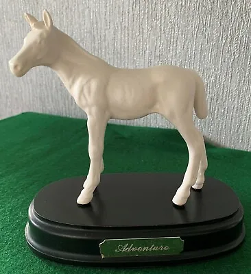 Buy ROYAL DOULTON HORSE FOAL ADVENTURE No. DA 72B 0N A WOOD STAND WHITE PERFECT • 24.99£