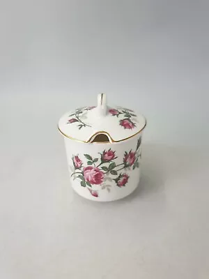 Buy Vintage Royal Grafton Fine Bone China Lidded Jam Preserve Pot Pink Rose Buds Flo • 14.99£