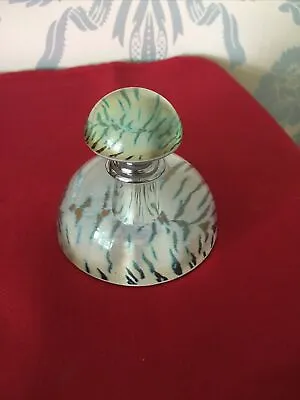 Buy Pretty Glass Toadstool Tiger Stripe Effect Perfume Bottle • 12£