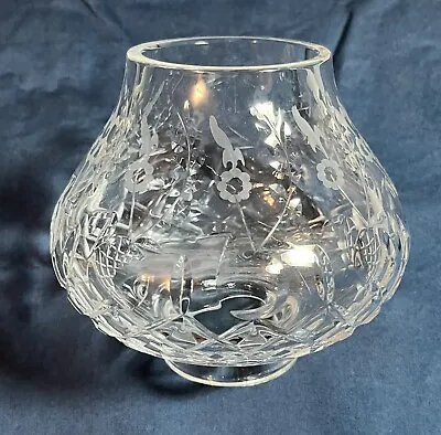 Buy Rogaska Gallia Crystal Hurricane Candle Lamp Top Mint Condition 24k Lead Crystal • 60.67£