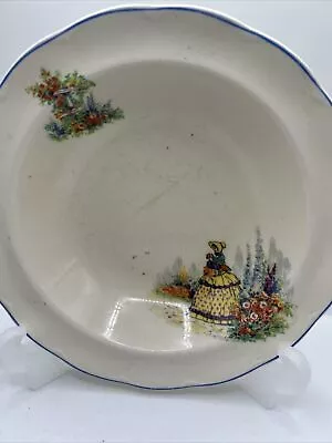 Buy Vintage Grindleys Creampetal Crinoline Lady Dessert/ Strawberry Bowl/dish • 8£