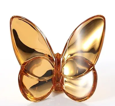 Buy Baccarat 2812622 Lucky Butterfly Crystal GOLD BRAND NIB Figure Papillon F/SH • 188.11£