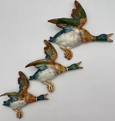 Buy Set Of 3 Beswick Flying Ducks Nos 596-2 596-3 & 596-4 Wall Plaques/Pockets   W10 • 102£