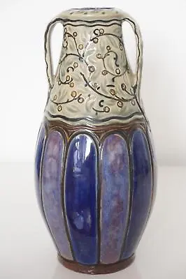 Buy Royal Doulton Lambeth Art Nouveau Vase - William Rowe Design - C.1918 • 145£