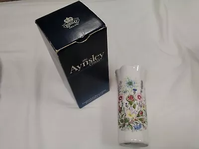 Buy Aynsley England Wild Tudor Floral Fine Bone China Flower Vase • 9.99£