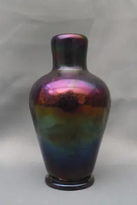 Buy Victorian Thomas Webb Bronze Iridescent Small Glass Vase Bud Vase Rare Piece • 65£