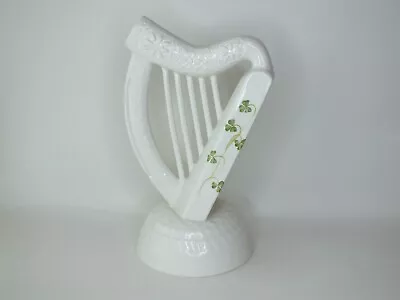 Buy Vintage Donegal Beleek Parian China Irish Harp Shamrocks 9  • 34.99£