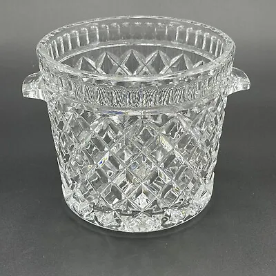 Buy Bohemia Czech Republic Lead Crystal 24% PbO Diamond Cut Wine Ice Bucket • 23.67£