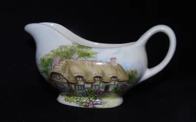 Buy  Meadow Crafts Devon Sauce Jug With Cottage Decoration - Bude • 8.99£