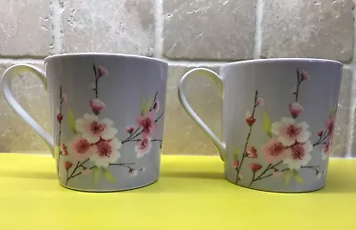 Buy ** 2 ** M&S Super Fine China Mug - Floral Design - 8592 - • 14£