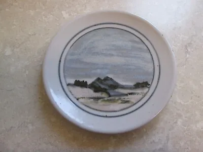 Buy Vintage Highland Stoneware Scotland Plate -  Lochside Landscape • 14.99£