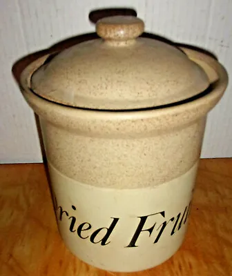 Buy Large English Stoneware Dried Fruit Canister By John Hermansen • 28.91£