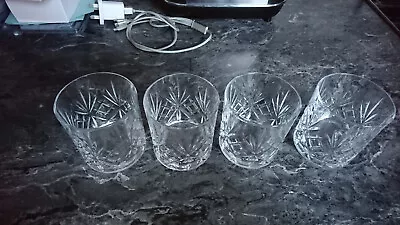 Buy Crystal Effect Tumbler Glasses X4 • 10£