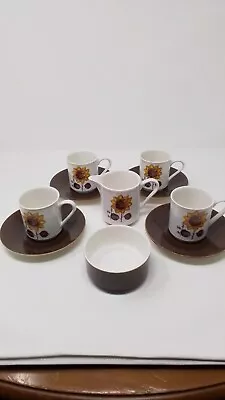 Buy A Vintage Lord Nelson Ceramic Sunflower Coffee/Tea Set • 12£
