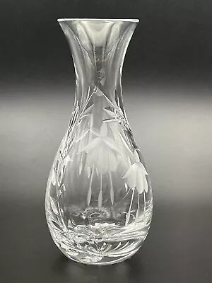 Buy Stuart Crystal Cascade Fuchsia Small Posy Bud Vase Signed • 10.99£