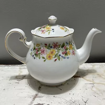Buy Vintage Colclough Bone China Floral Hedgerow Pattern Teapot. Made In England • 43.22£