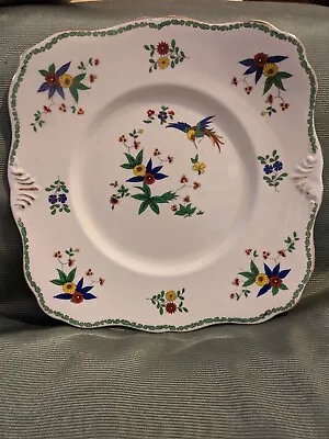Buy Vintage Tuscan  Bird Of Paradise Cake Plate 23.5cm • 14.99£
