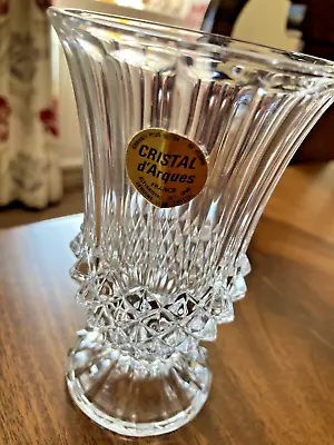 Buy Crystal Vase  France 24% Lead Cristal 4.5  BY 2.5  Rose Bud Stunning Quality • 9.99£