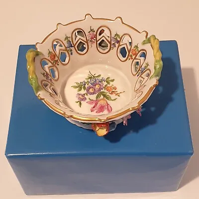 Buy Boxed Carl Thieme Dresden Potschappel  Reticulated  Decorative Bowl. • 12.99£