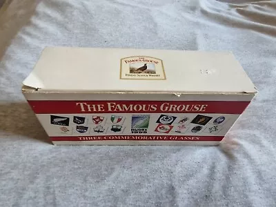 Buy The Famous Grouse Three Commemorative Glasses, Rugby World Cup 1995 • 9.99£