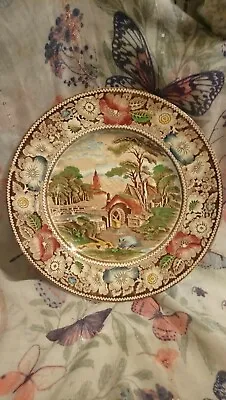 Buy Vintage China Plate  Midwinter Rural England Hand Coloured The Mill.          38 • 10.25£