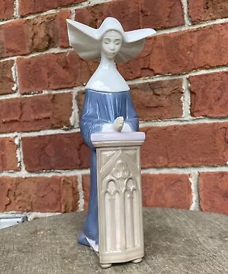 Buy Lladro Meditation # 5502 (Blue) Nun Figurine, Retired EUC • 124.74£