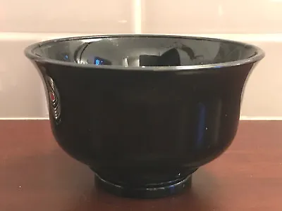 Buy Deco Period  Small Black Glass Bowl • 12.06£