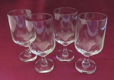 Buy Vtg Set Of 4 Rosenthal Variation Pattern Cut Crystal White Wine Glasses 5 5/8  • 57.82£